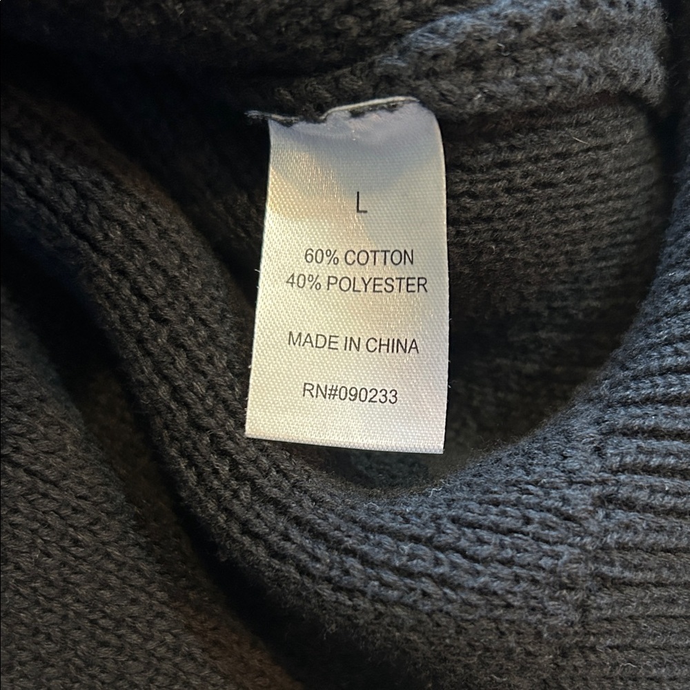 PacSun Men’s Black and White Crewneck Sweater Griffith Park in Size Large - Picture 5 of 5